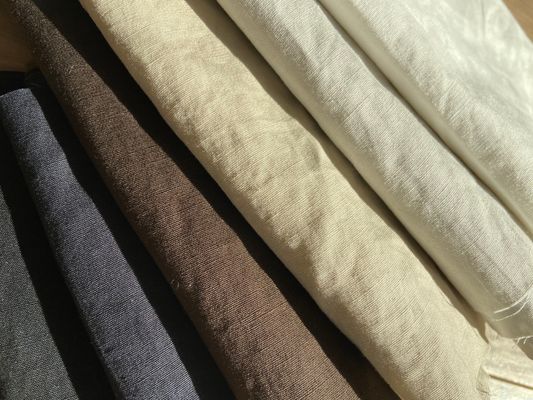 Exclusive collection 洗いざらし風コットンリネン高密度クロス