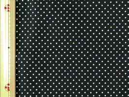 ツイル ピンドットプリントブラック