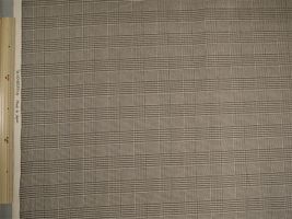 グレンチェックの ツイルプリントベージュ×ブラウン