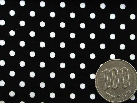直径約２ミリの ブロード水玉プリント