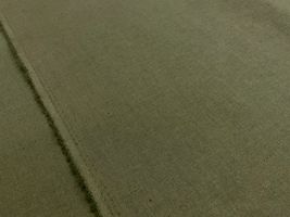 アンティークなコットンリネン無地カーキ