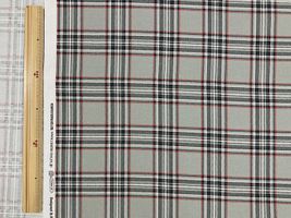 タータンチェックのオックスプリントグレー