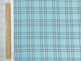 タータンチェックのオックスプリントライトブルー