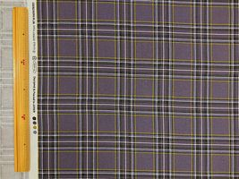 タータンチェックのオックスプリントパープル