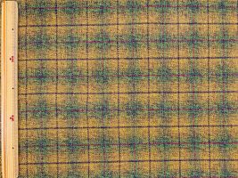 Exclusive Collection 3つ杢コットンツイードイエローグリーン系