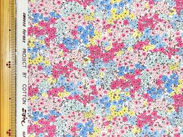 コットンこばやし 花柄ブロードプリントピンク