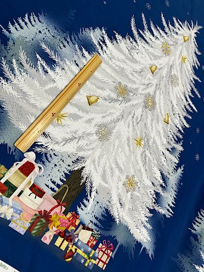 クリスマスツリーのインクジェットパネルプリント