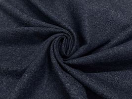 パステルトーンの尾州産ウールツイードネイビー系