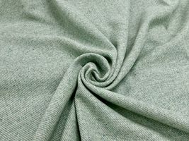 優しいカラーの尾州産ウールトップフラノブルーグリーン