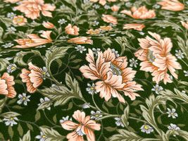 エッセンシャルグレース オックスプリント「モダンフラワーズ」オレンジ系