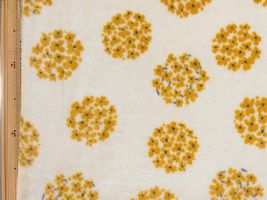 ふわふわフランミンプリント「優しげな小花」アイボリー