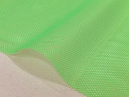 ネオンカラーのスポーツメッシュ無地蛍光グリーン
