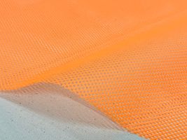 ネオンカラーのスポーツメッシュ無地蛍光オレンジ