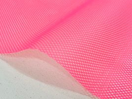 ネオンカラーのスポーツメッシュ無地蛍光ピンク