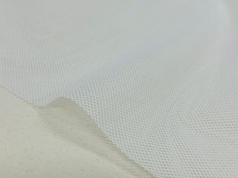 ネオンカラーのスポーツメッシュ無地蛍光ホワイト