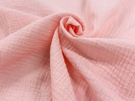 ニュアンスカラーの広幅ぽこぽこダブルガーゼベビーピンク