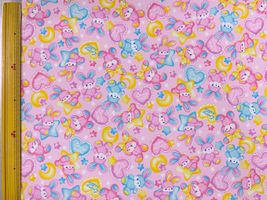 ポリエステルプリント「KIYOHARA ALL STARS」ラブリーラビット/ピンク