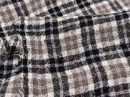 【現品限り特価】Exclusive Collection 尾州産ウールガーゼチェックベージュ×ラベンダー