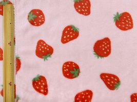 【現品限り特価】あったかフランミンプリント「いちご」いちごミルク