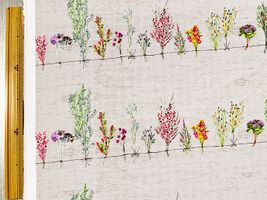 インクジェットポリエステルプリント「moment スワッグ」ライトグレー