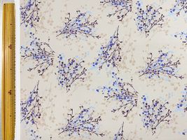 インクジェットポリエステルプリント「moment ジプソフィラ」グレージュ