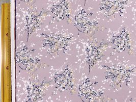 インクジェットポリエステルプリント「moment ジプソフィラ」ソフトラベンダー