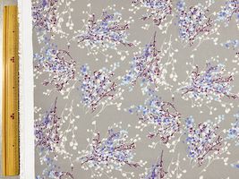 インクジェットポリエステルプリント「moment ジプソフィラ」グレー