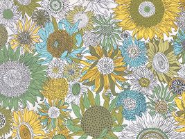 リバティプリントタナローン スモールスザンナイエローグリーン系