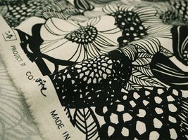 コットンこばやし 大花綿麻キャンバス アートフラワーモノトーン