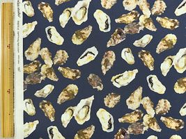 『nora.』Lots of oystersのシーチングプリントネイビー