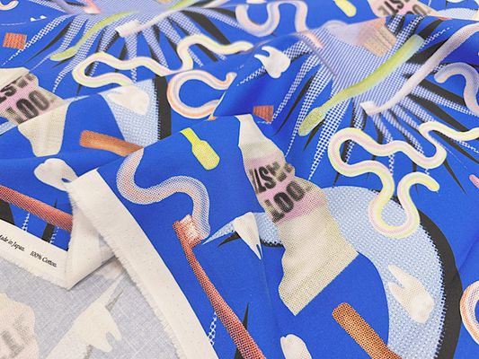 『nora.』Let'sデンタルケアのシーチングプリント