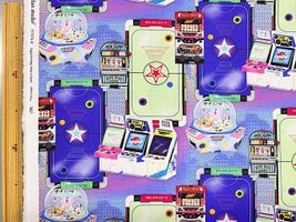 『nora.』Game Centerのシーチングプリントパープル系