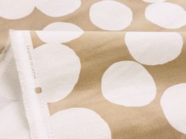Exclusive Collection 雪だるまドットのコーデュロイプリントベージュ