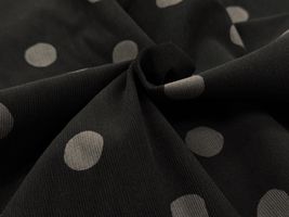 Exclusive Collection 水玉模様のコーデュロイプリントブラック