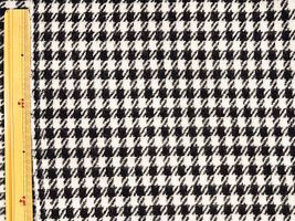 【現品限り特価】モノクロチェックウールツイード_拡大イメージ