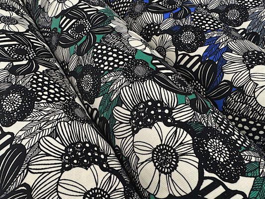 コットンこばやしコーデュロイプリント「アートフラワー」