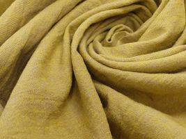 Exclusive Collection ベルギーリネン混 綿麻ダンガリーワッシャーイエロー