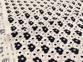 コットンこばやし 小さなもくもくフラワーのブロードプリント_拡大イメージ