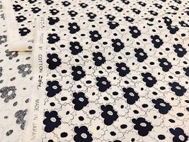 コットンこばやし 小さなもくもくフラワーのブロードプリント_拡大イメージ