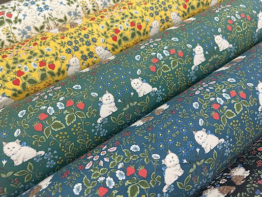 コットンキャンバスプリント「Cats Garden」