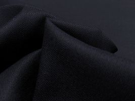 【現品限り特価】ロイヤルネイビーのウールポプリン_拡大イメージ