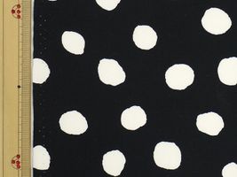 ソフトブロード ドットプリント(直径約18ミリ)ブラック