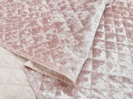 リッチベロアダイヤキルティングピンク