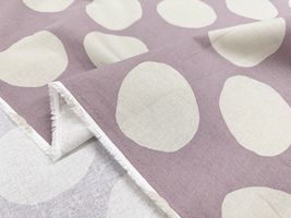 綿麻シーチングプリント「Smudged Polka Dots」_拡大イメージ