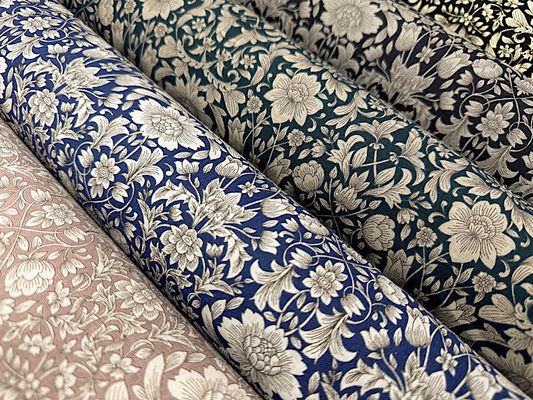 綿麻シーチングプリント「Botanical damask」