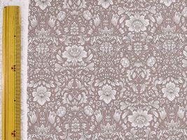 綿麻シーチングプリント「Botanical damask」_拡大イメージ