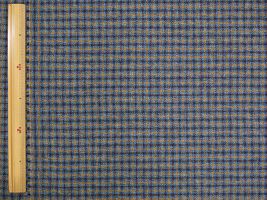 Exclusive Collection 3つ杢チェックコットンツイード小チェック×スカイブルー系