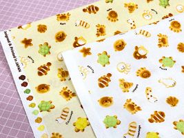 ふっくら♪ぷちパンのシーチングプリント_拡大イメージ