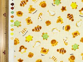 ふっくら♪ぷちパンのシーチングプリントカスタードクリーム