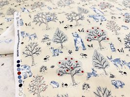 my piece of fabric おとぎの森のCBプリント_拡大イメージ